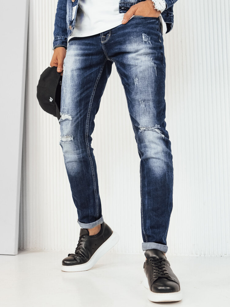 Spodnie męskie jeansowe niebieskie Dstreet UX4225-29