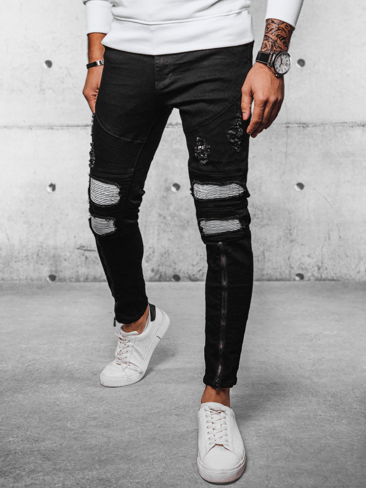 Spodnie męskie jeansowe czarne Dstreet UX4089-30