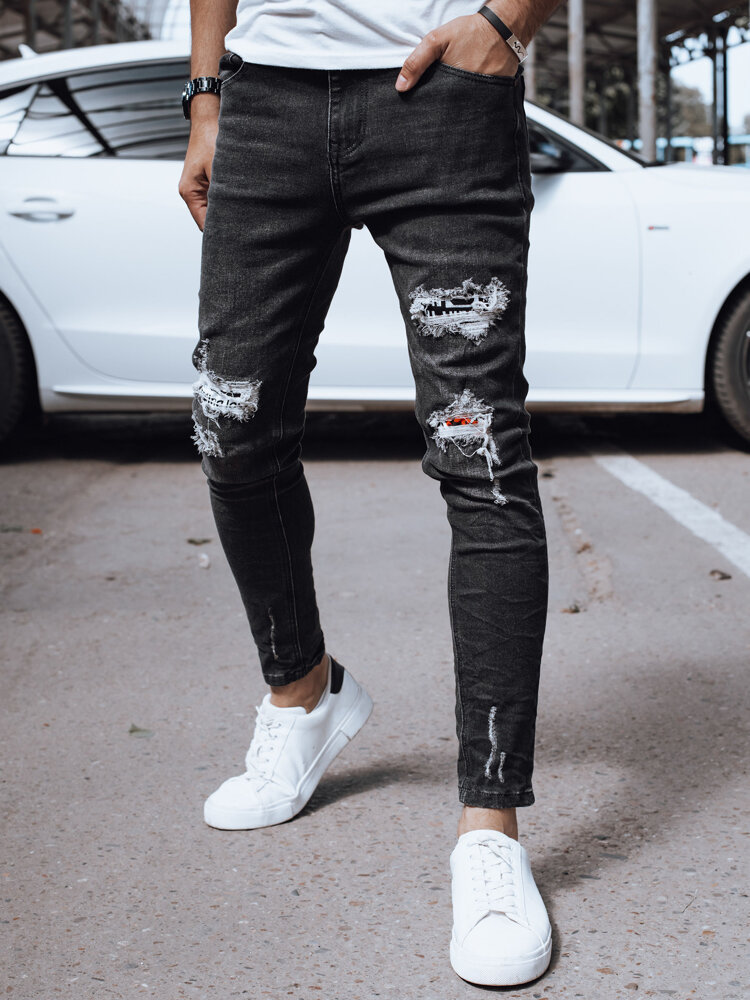 Spodnie męskie jeansowe czarne Dstreet UX4141-33
