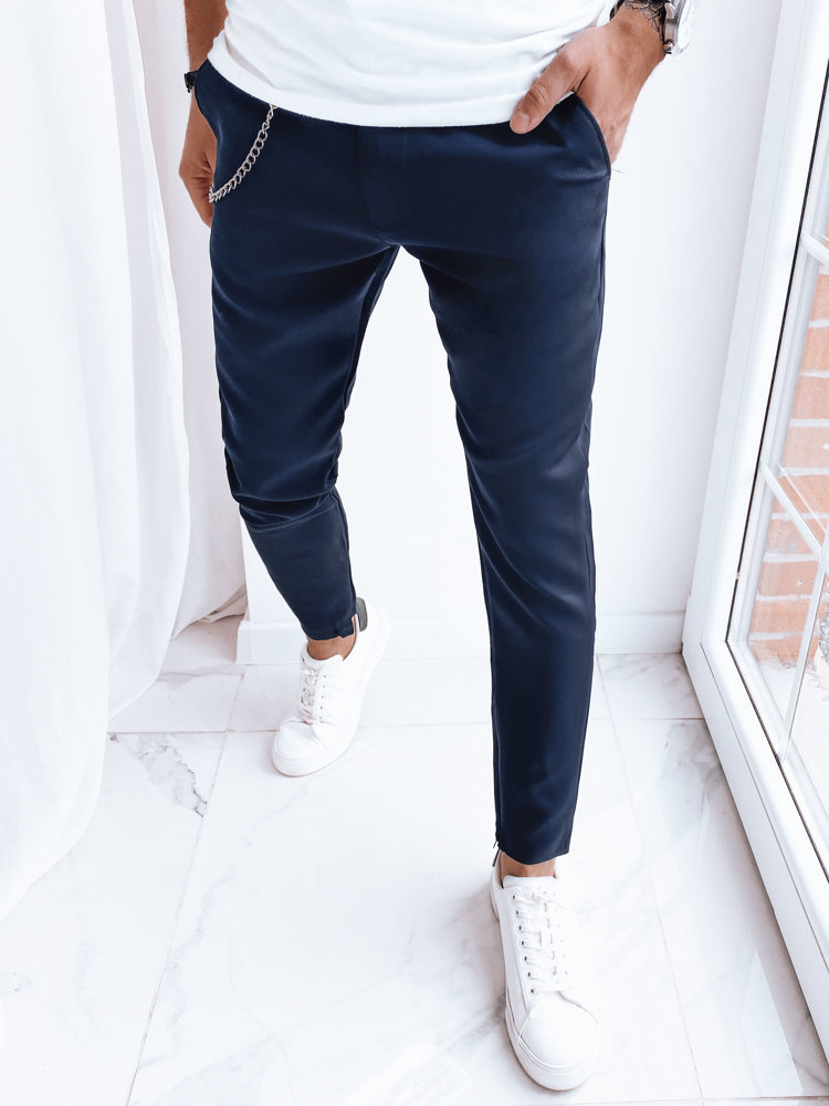 Spodnie męskie casual ciemnogranatowe Dstreet UX4010-31