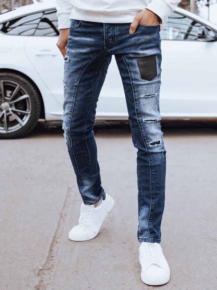 Spodnie męskie jeansowe niebieskie Dstreet UX4296-29