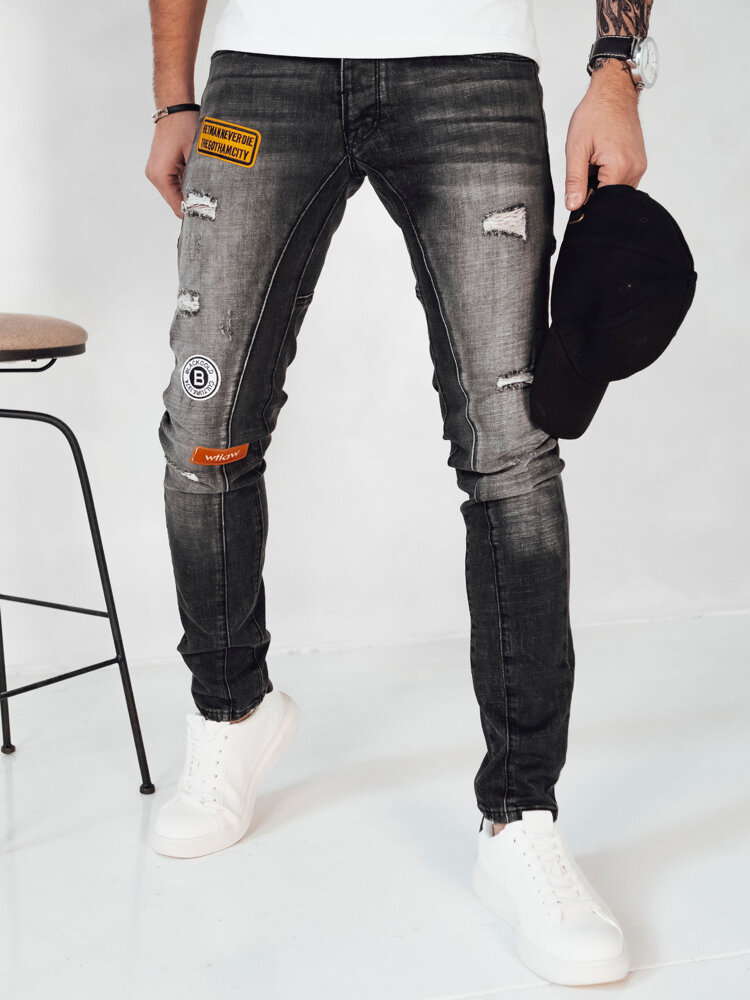 Spodnie męskie jeansowe ciemnoszare Dstreet UX4150-30
