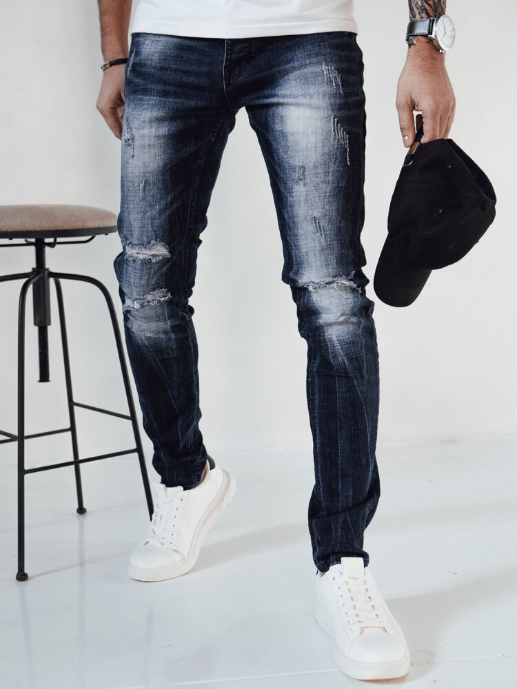 Spodnie męskie jeansowe granatowe Dstreet UX3993-29