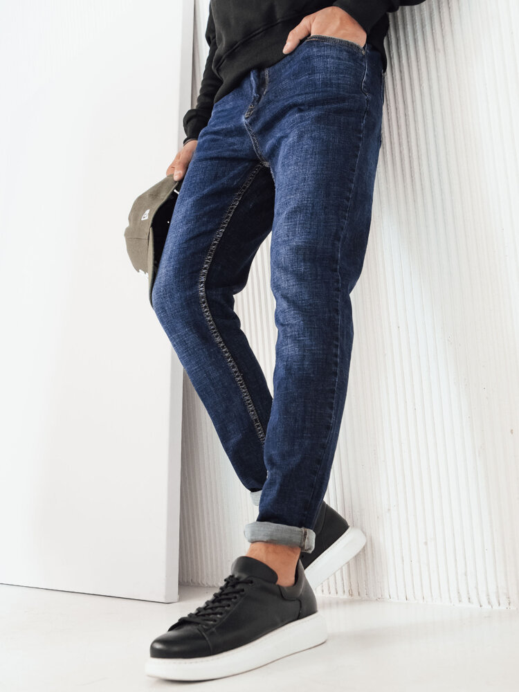 Spodnie męskie jeansowe niebieskie Dstreet UX4220-28