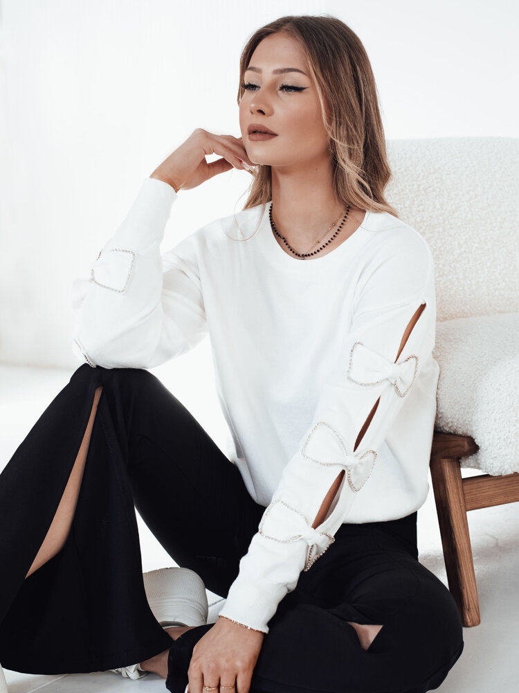 Sweter damski RILON biały Dstreet MY2298