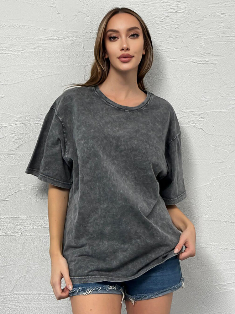 T-shirt damski DREY grafitowy Dstreet RY2639