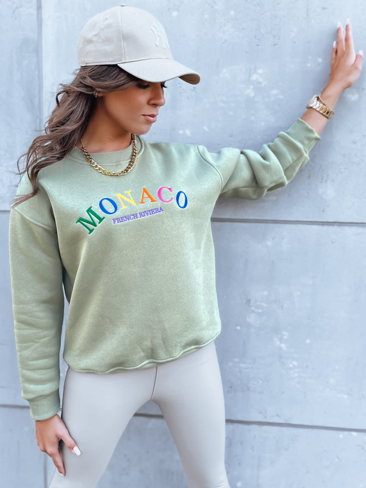 Bluza damska oversize MONACO ciemnozielona Dstreet BY1233-L