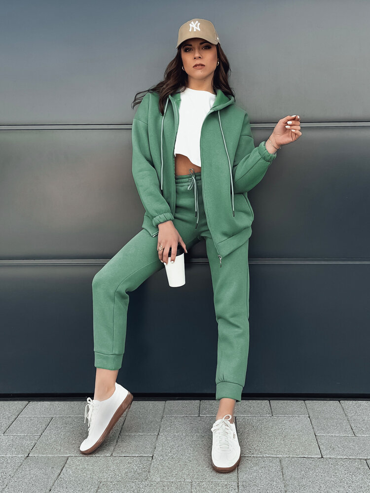 Komplet damski dresowy AMILIA PREMIUM zielony Dstreet AY0777z-M