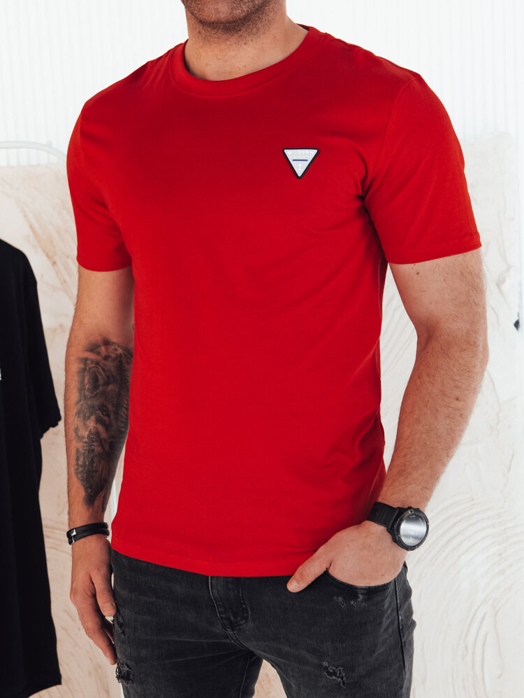 Koszulka męska basic czerwona Dstreet RX5446-XXL