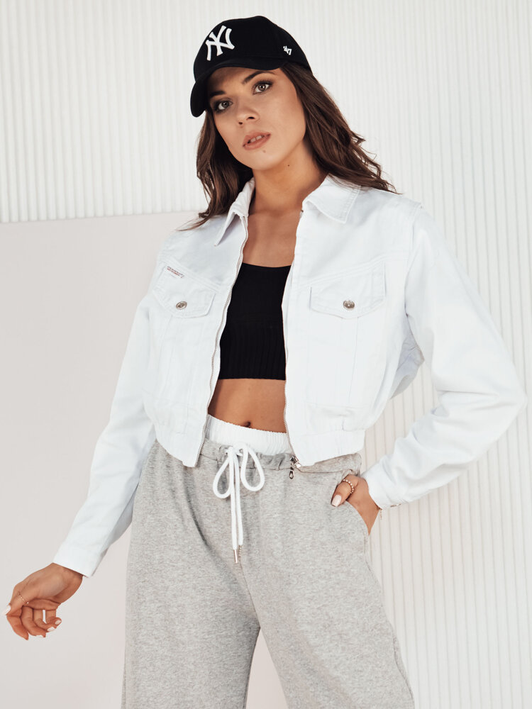 Kurtka damska jeansowa BLIRNA biała Dstreet TY4165-XS