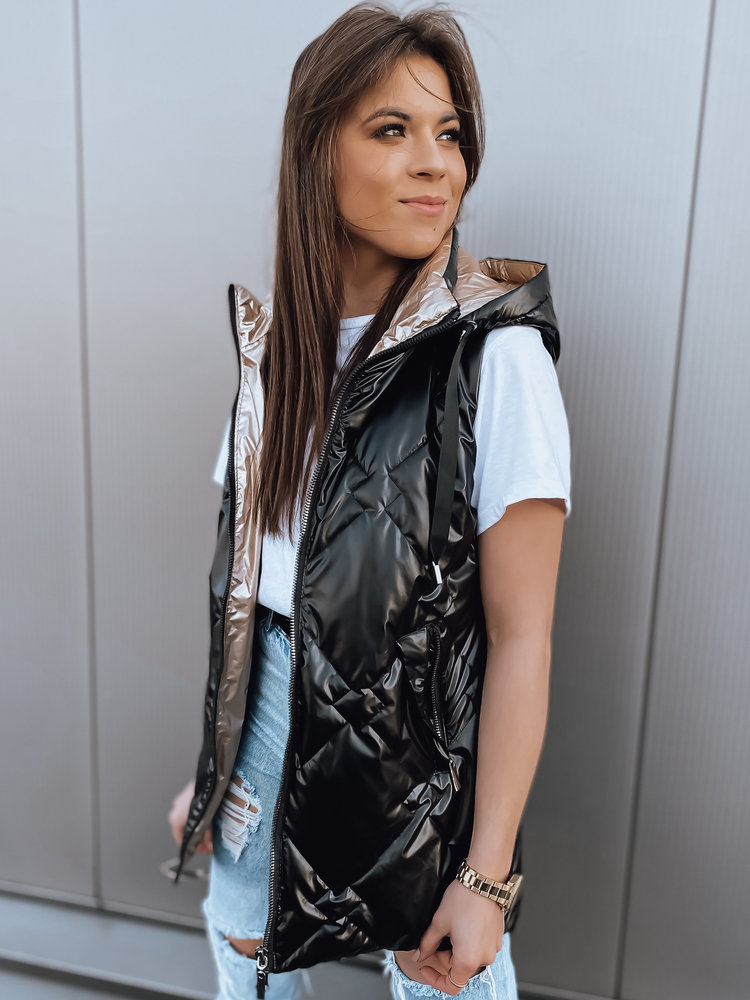 Kamizelka damska PAVON czarna Dstreet TY2592-XL