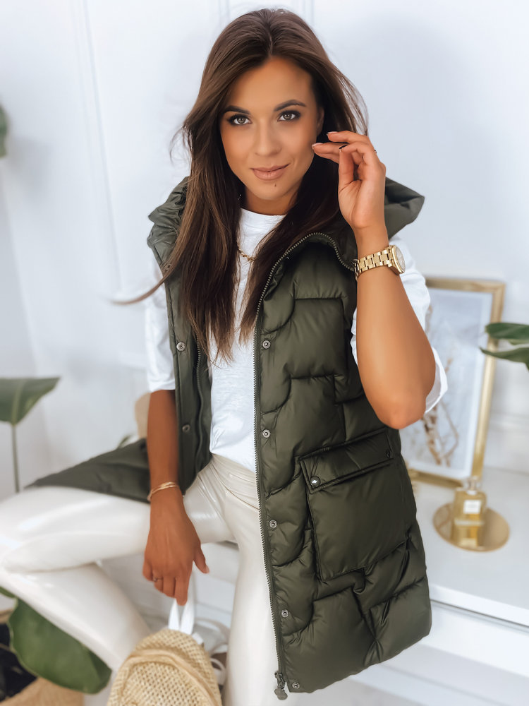 Kamizelka damska WENDY zielona Dstreet TY2827-S