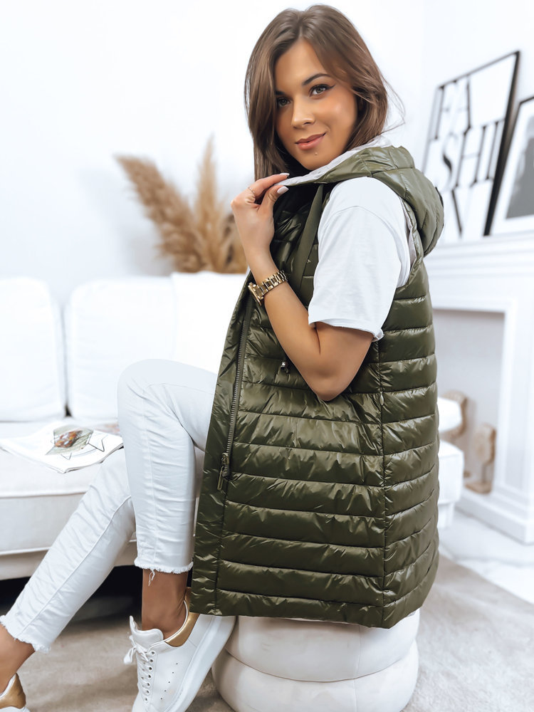 Kamizelka damska NIKLA zielona Dstreet TY3495-XL