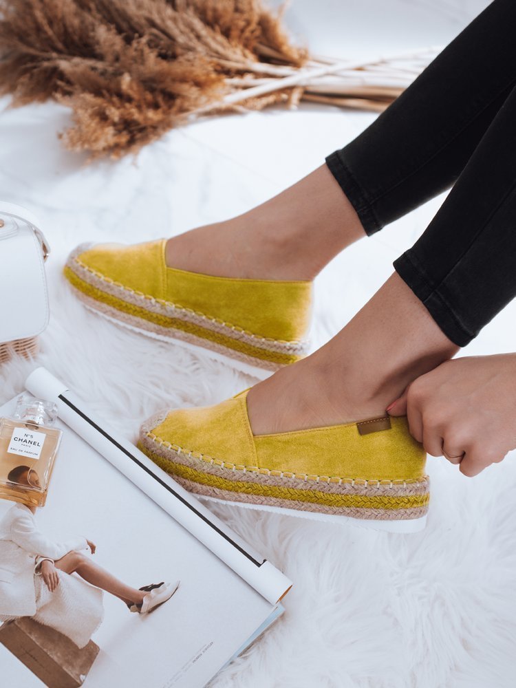 Espadryle damskie LANSI żółte Dstreet ZY0056-38