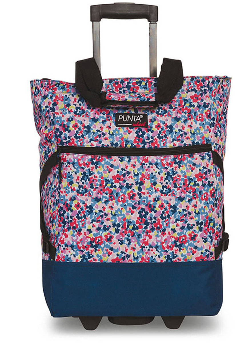 Torba Na Kółkach Na Zakupy Punta Wheel Print - Multi Coloured / Navy Blue