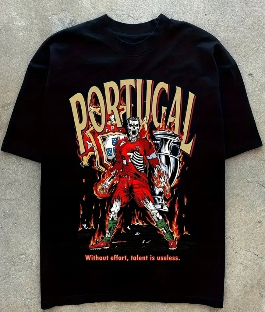 Koszulka T-shirt Crisitano Ronaldo CR7 czarna M