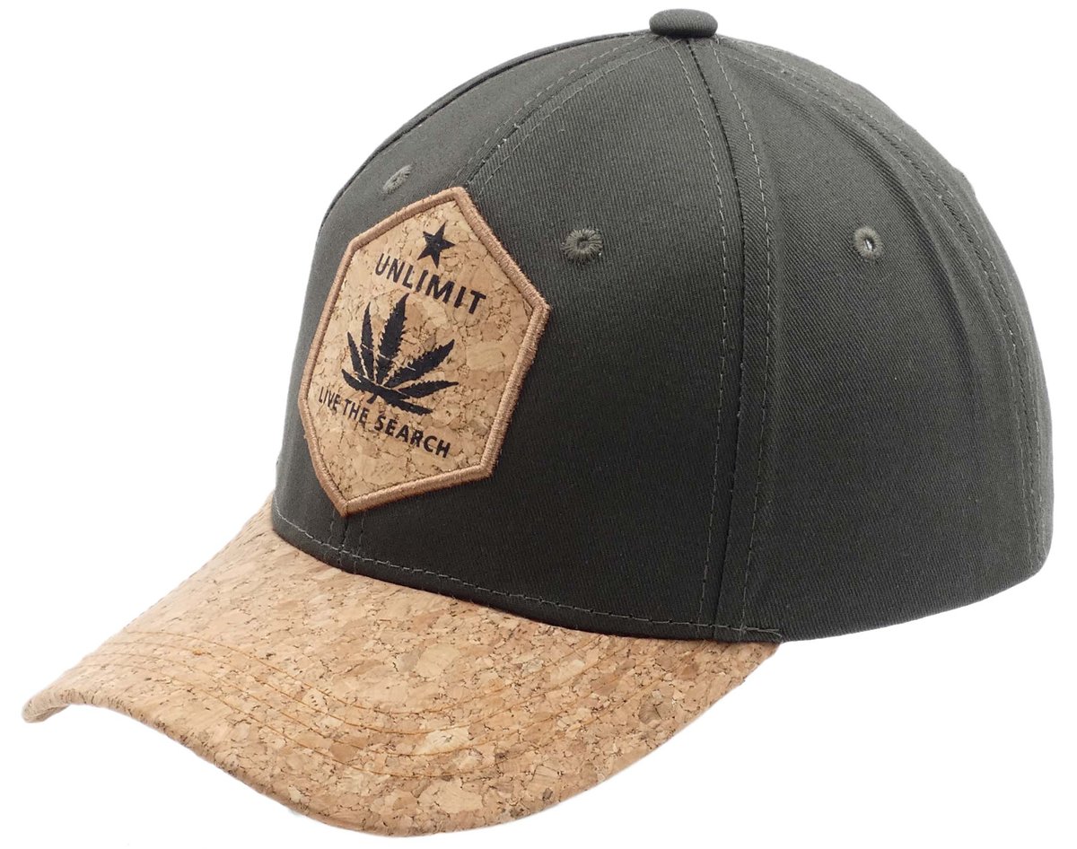 CZAPKA Z DASZKIEM KORKOWYM BEJSBOLÓWKA KLASYCZNA PATROLÓWKA GRAFITOWA