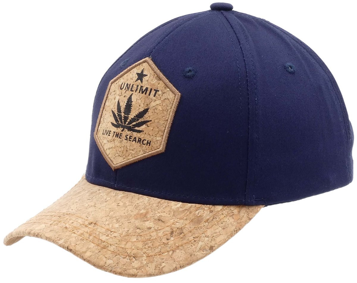 CZAPKA Z DASZKIEM KORKOWYM BEJSBOLÓWKA KLASYCZNA PATROLÓWKA GRANATOWA