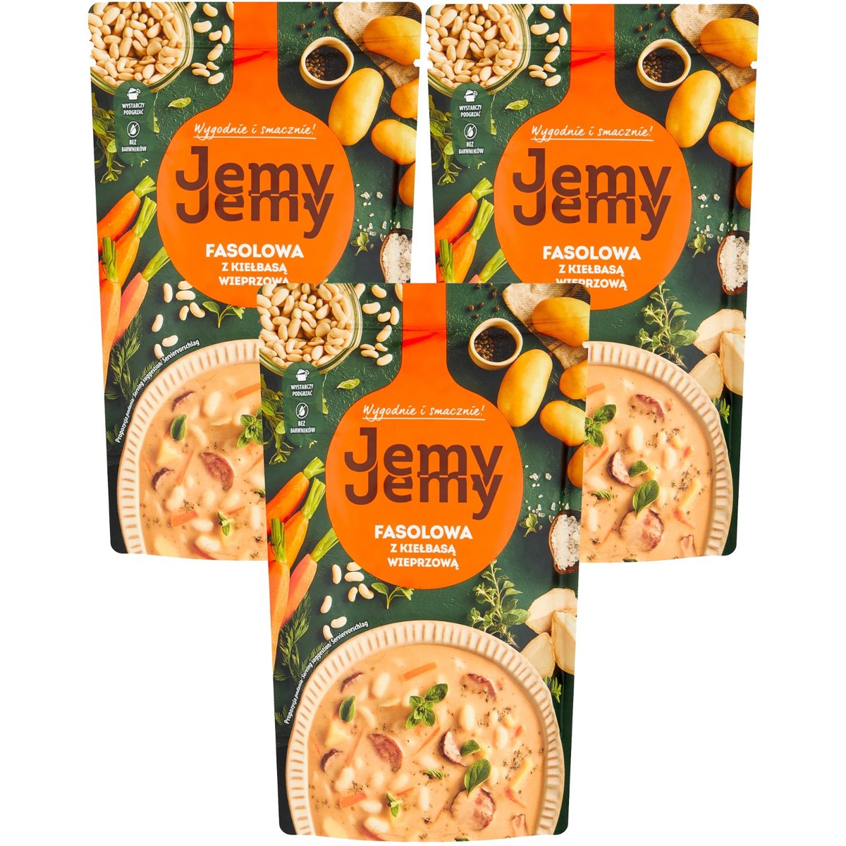 JemyJemy Fasolowa z kiełbasą wieprzową 450 g x 3 sztuki
