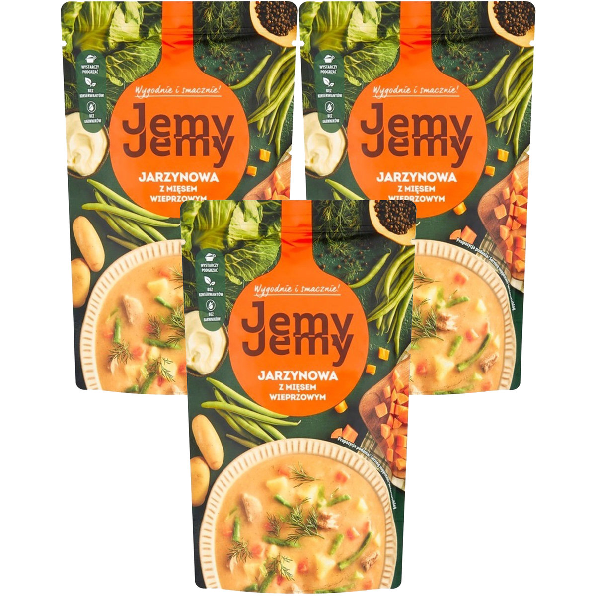 JemyJemy Jarzynowa z mięsem wieprzowym 450 g x 3 sztuki