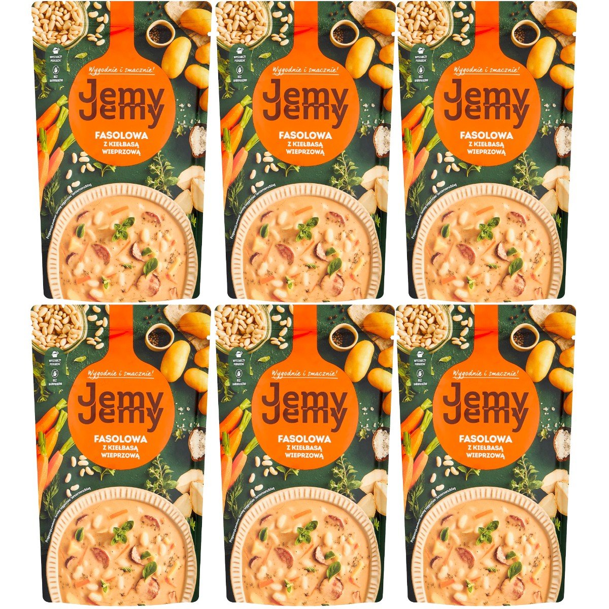 JemyJemy Fasolowa z kiełbasą wieprzową 450 g x 6 sztuk