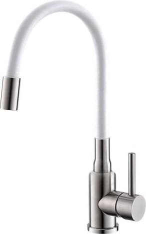 Bateria ALVEUS FLEXA inox + wąż biały (1147019)