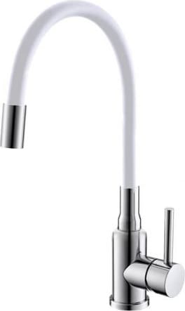 Bateria ALVEUS FLEXA chrom + wąż biały (1147024)