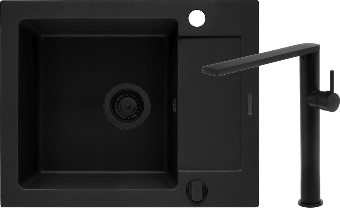 ZESTAW PYRAMIS | MIDO (62x50) 1B 1D + TRIGONO | BLACK EDITION volcano (czarny mat) (070167602BT)