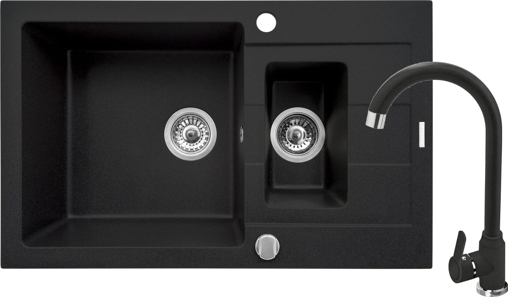 ZESTAW PYRAMIS SPARTA PLUS (78x48) 1 1/2B 1D + LUNGO karbon (czarny mat) (070062901L)