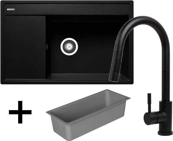 ZESTAW PYRAMIS | CAMEA (79x50) 1B 1D R + IDEA volcano (czarny mat) + wkładka + rollmata (070168501I)