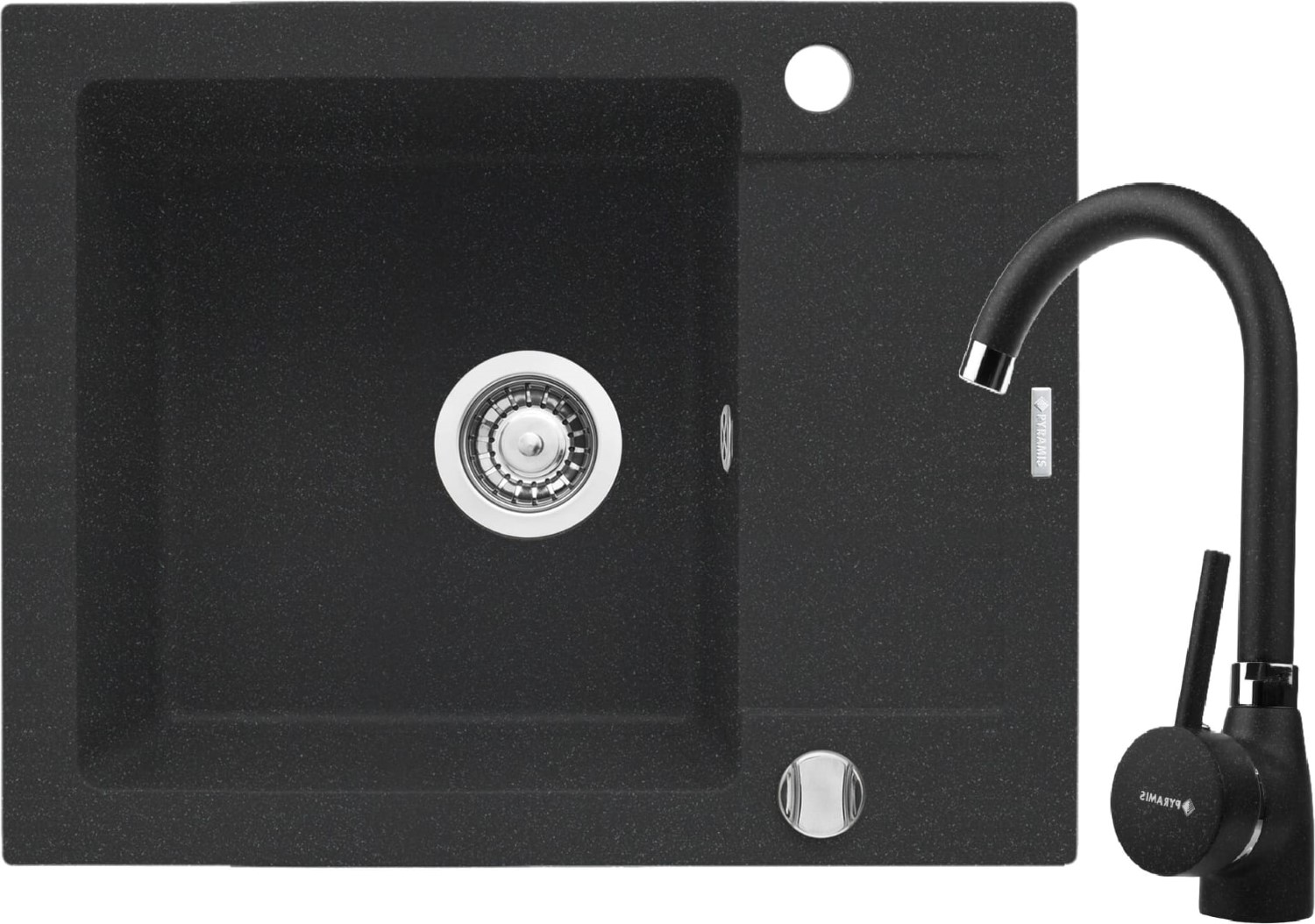 ZESTAW PYRAMIS MIDO (62x50) 1B 1D + BELLO czarny (nakrapiany) (070088401Bn)