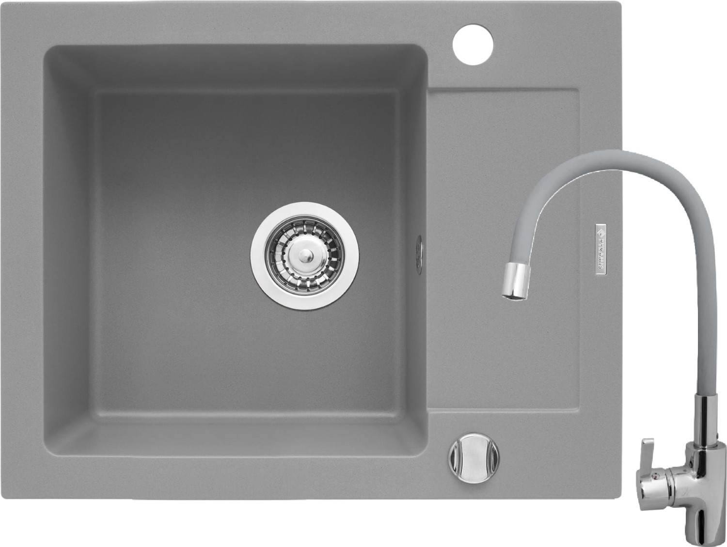 ZESTAW PYRAMIS MIDO (62x50) 1B 1D szary beton + FLESSI szary (070088101F)