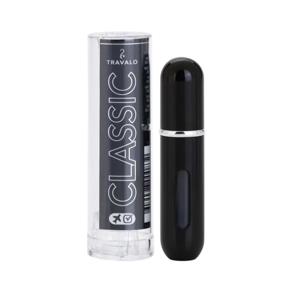 Travalo Classic Perfume Atomizer Black Atomizer Do Napełniania Perfum Unisex 5 ml
