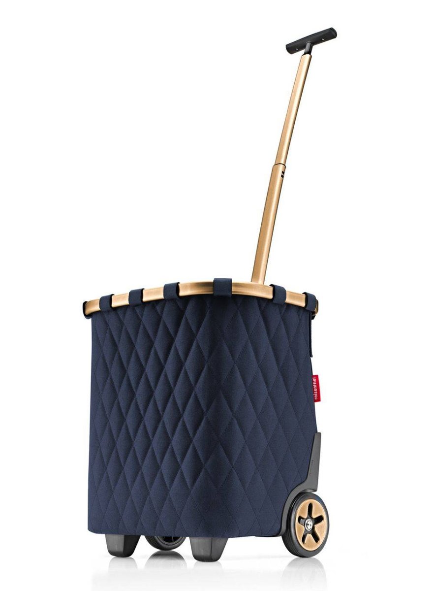Wózek torba na zakupy Reisenthel Carrycruiser - frame / rhombus midnight gold