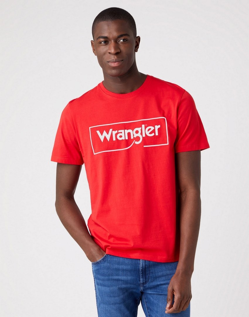 Wrangler Frame Logo Tee Męski T-Shirt Koszulka W70Jd3X47-M