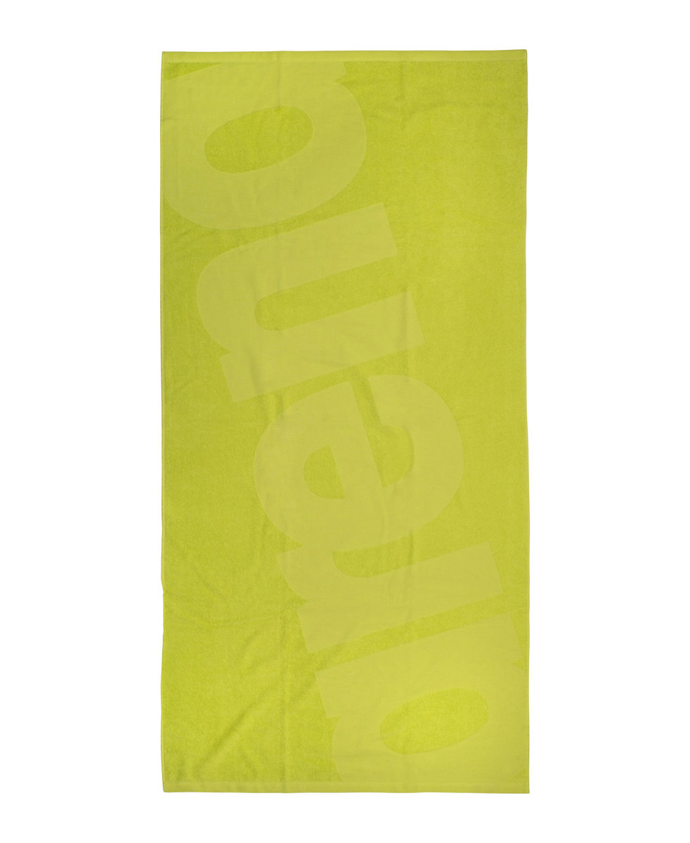 Ręcznik kąpielowy plażowy na basen bawełniany duży Arena Soft Green 180x90