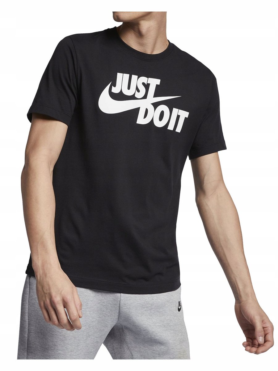 Koszulka Męska Nike Just Do It Swoosh Ar5006-011 Bawełniana T Shirt Xs