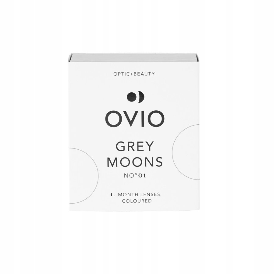Popielato Szare Soczewki Kontaktowe Zerówki Ovio