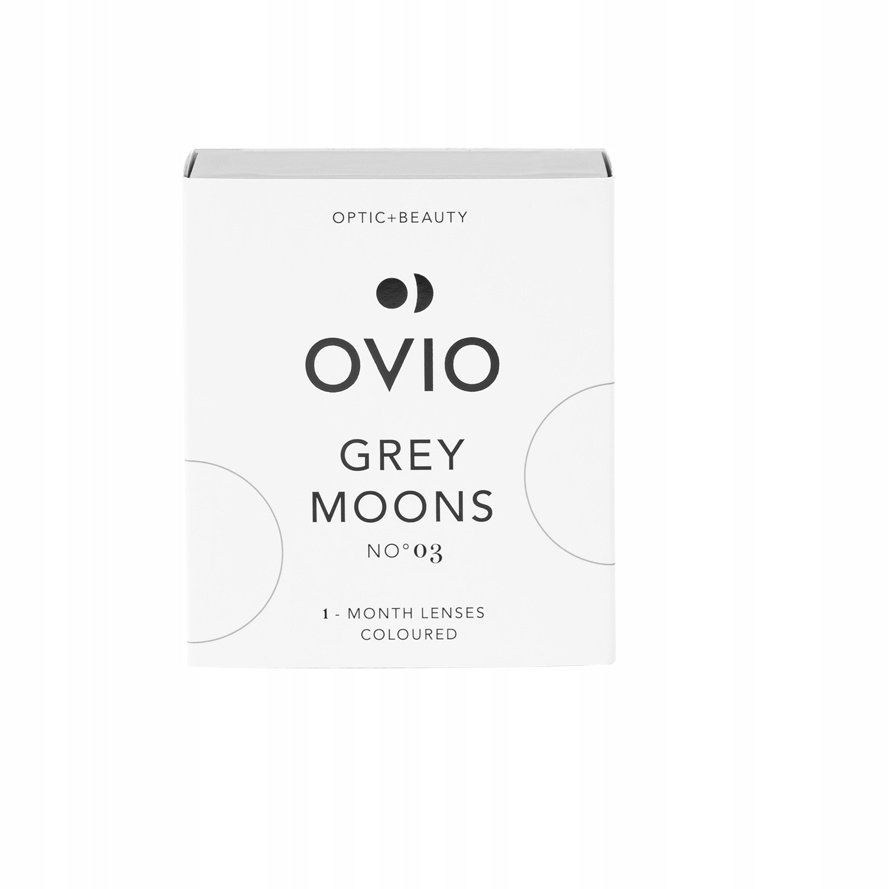 Soczewki Kontaktowe Grafitowo Szare Zerówki Miesięczne Hydrożelowe Ovio