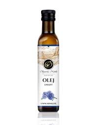 Olej lniany budwingowy 500ml nierafinowany Olejarnia Niwki