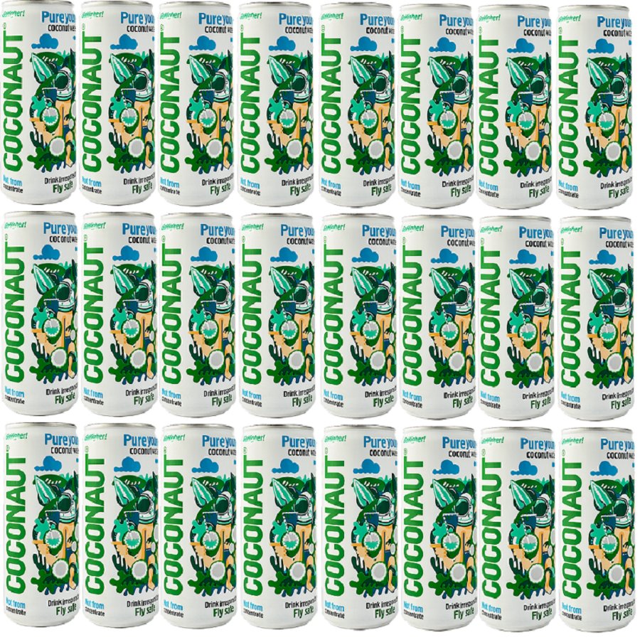 24x Woda kokosowa COCONAUT z młodego kokosa 320 ml