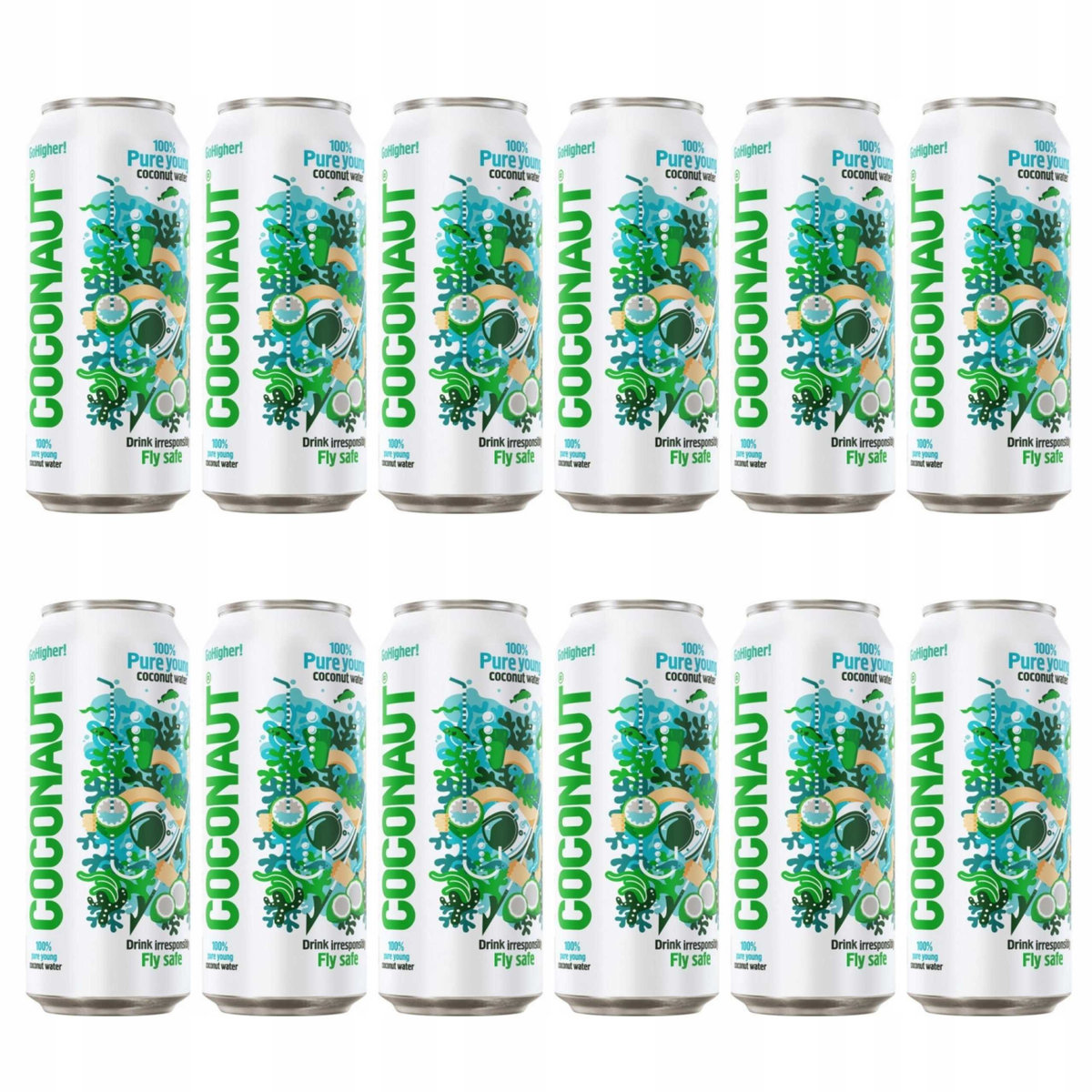 12x Woda kokosowa COCONAUT z młodego kokosa 320 ml