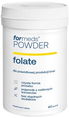 Suplement diety, ForMeds, POWDER folate, - nowe opakowanie, 60 porcji