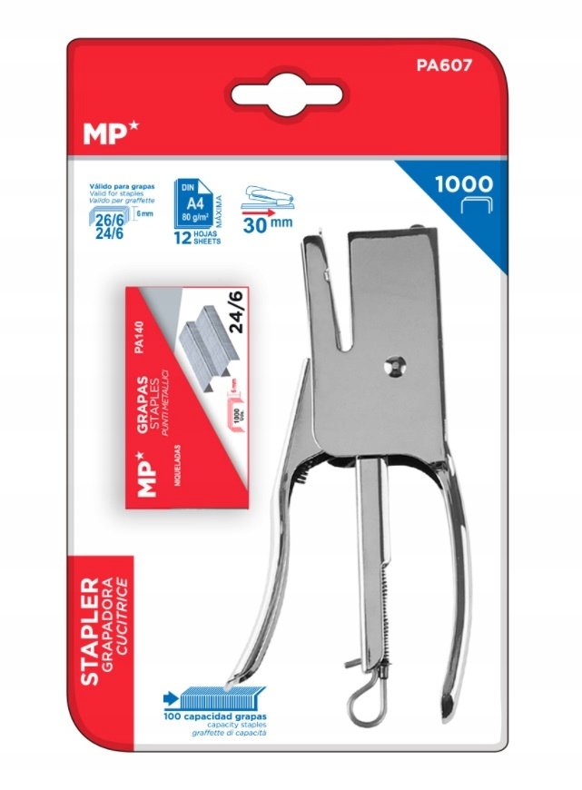 Zszywacz Nożycowy Biurowy Zszywki 14Cm Pa607 Mp