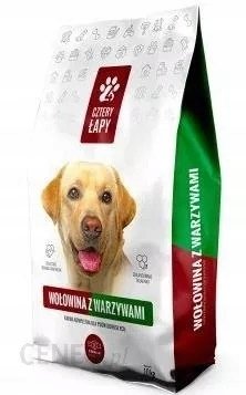 Cztery Łapy Premium wołowina z warzywami 10kg