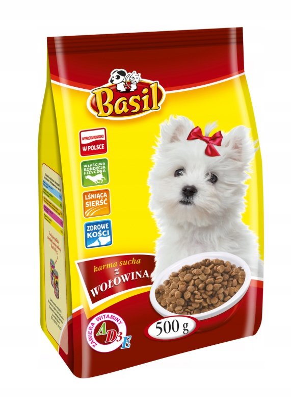 Karma sucha Basil 500g z wołowiną dla psa 1szt.