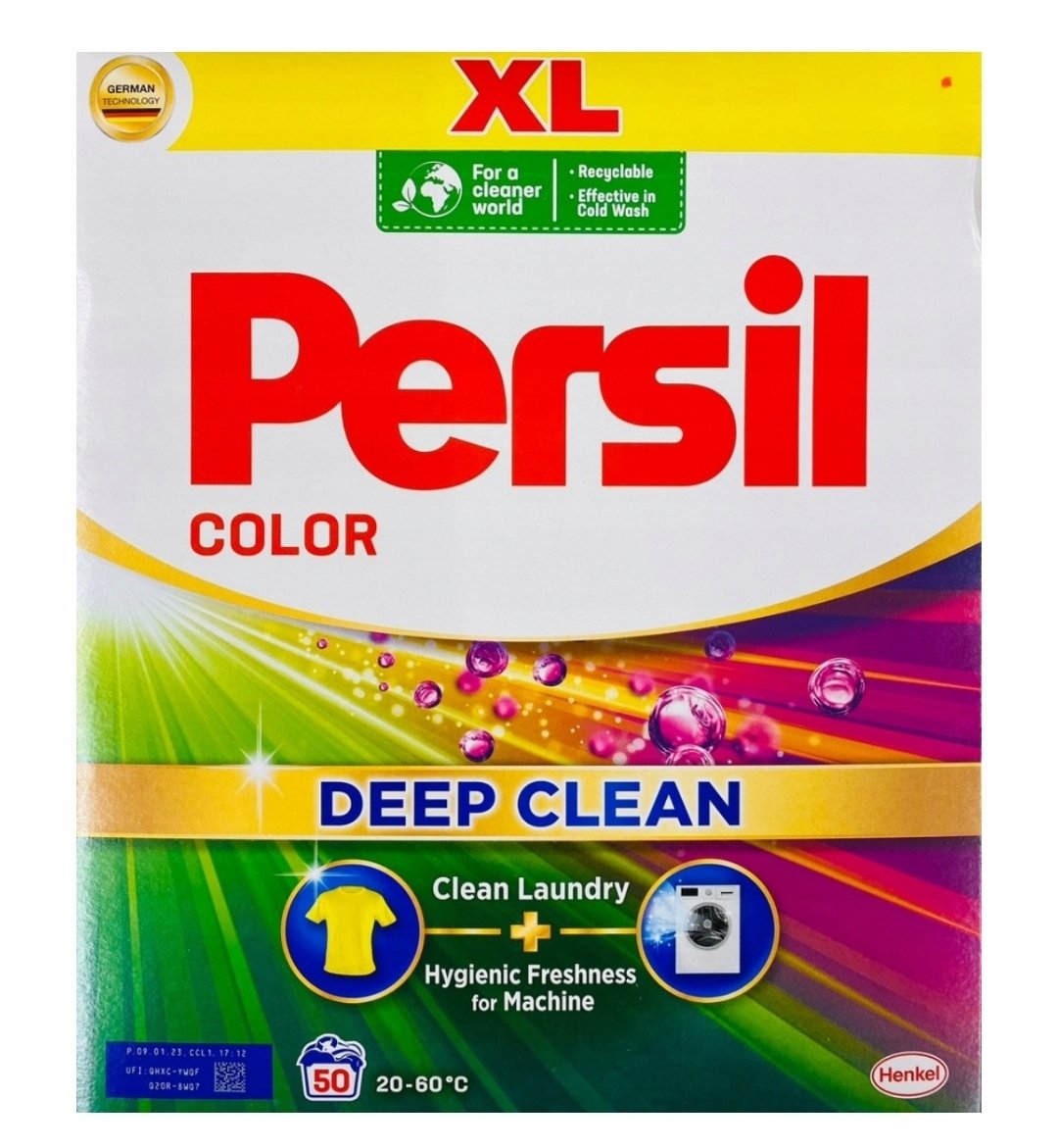 PERSIL COLOR Proszek do prania KOLORÓW DEEP CLEAN 20-60°C 2,75 KG (50 PRAŃ)