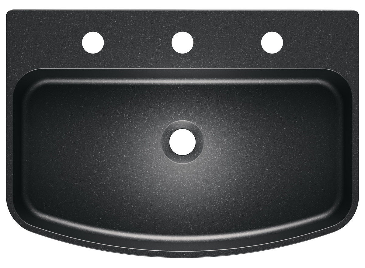 MODERNO UMYWALKA MELLO GRANITOWA CZARNY METALLIC