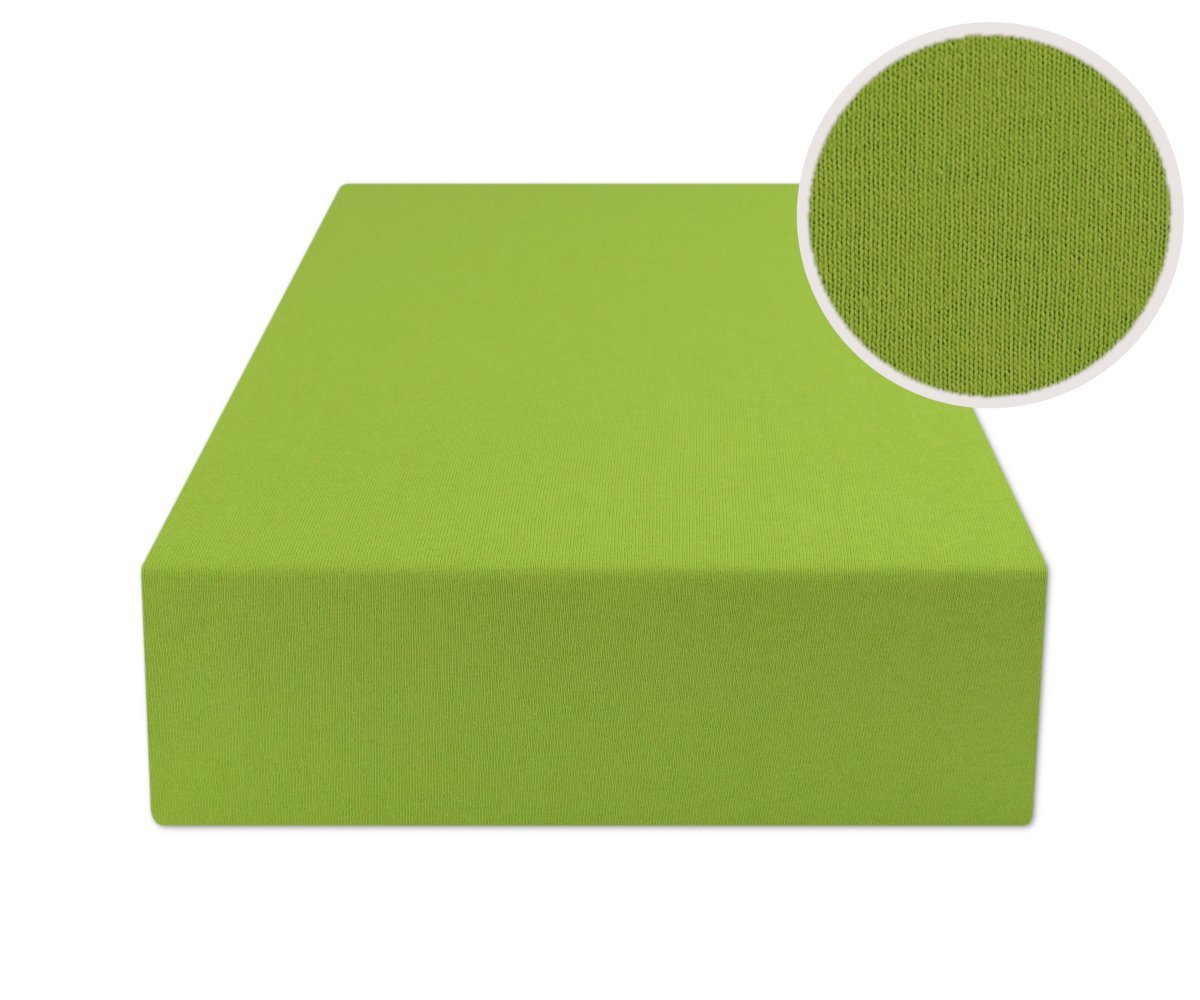 Prześcieradło Z Gumką 180X200 Jersey Zielony