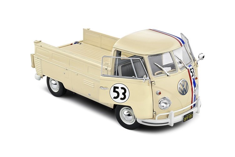 Solido Vw T1 Pick-Up Racer #53 1950 Cream Wh 1:18 1806708